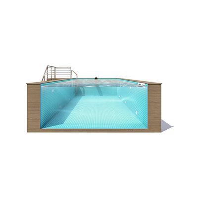 Piscina de temperatura constante para el hogar transparente para gimnasios y otros formatos