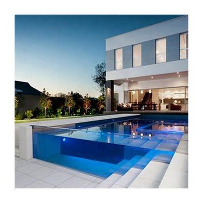 Plexiglás transparente con una piscina de vidrio acrílico de 50 mm de altura