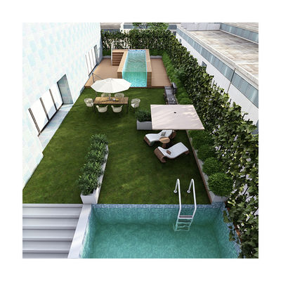 18m3 Capacidad de agua de la piscina Panel acrílico personalizado espesor piscina de vidrio de hotel al aire libre