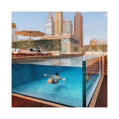 Villa Piscina Paneles de pared de plexiglás Muestra Piscinas pequeñas de fibra de vidrio