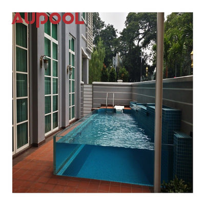 Moderno diseño piscina acrílica piscinas al aire libre 100% Lucite PMMA importado rango de grosor