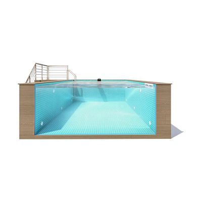Contenedor de transporte acrílico transparente Piscina de 30-950 mm espesor 1,2 g/cm3 Densidad