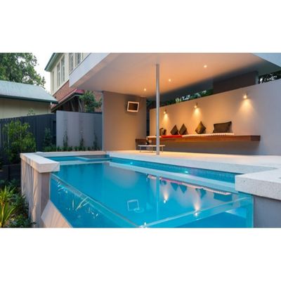 Piscina exterior de acrílico transparente con diseño de estilo en venta