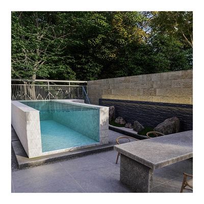 Piscina de contenedores de fibra de vidrio acrílico independiente con certificación TUV para deportes familiares