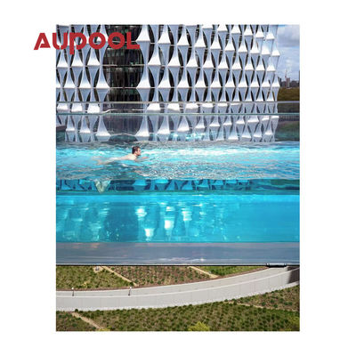 Panel acrílico de plástico duradero de espesor de Aupool transparente fundido Pmma para piscina