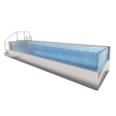 Piscina de gimnasio Piscina sin fin Contenedor de envío Piscina de baño Spa Piscinas Piscina de acero inoxidable