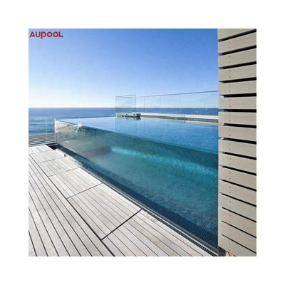 Hoja de vidrio acrílico de 50 mm de espesor transparente para piscina infinita Resistente a la intemperie
