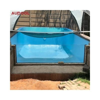Hoja de vidrio acrílico de 50 mm de espesor transparente para piscina infinita Resistente a la intemperie
