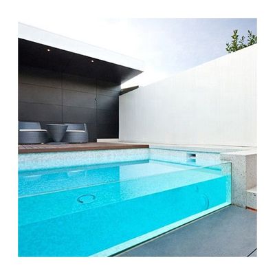 Vidrio de piscina de acrílico superior Función duradera para piscinas infinitas de natación sin fin