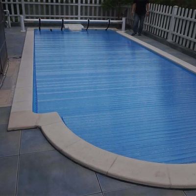 Capa de piscina azul/marfil transparente con certificaciones CE y materiales de OEM