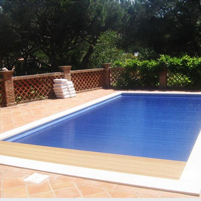 Capa de piscina azul/marfil transparente con certificaciones CE y materiales de OEM
