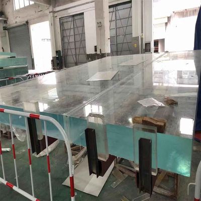 Piscinas de plástico personalizadas para vistas de techo de vidrio infinito de horizonte transparente