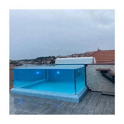 Hoja de acrílico para piscina de color claro hecha de material 100% virgen Lucita