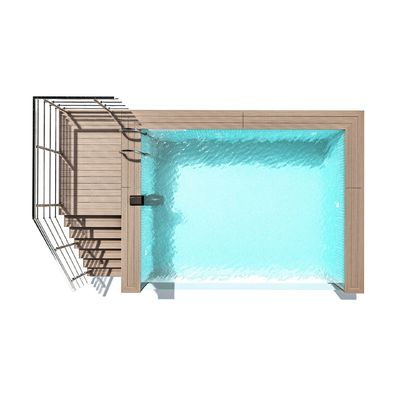 Piscina de temperatura constante para el hogar transparente para gimnasios y otros formatos