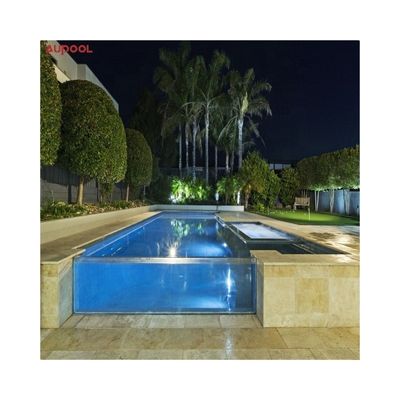 Piscina acrílica de alta transmisión de luz Piscina de cristal de AUPOOL para su proyecto de piscina