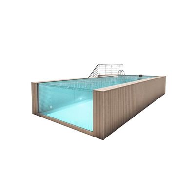 Disfrute del aire libre con estilo con nuestra piscina de lujo con ventanas acrílicas transparentes