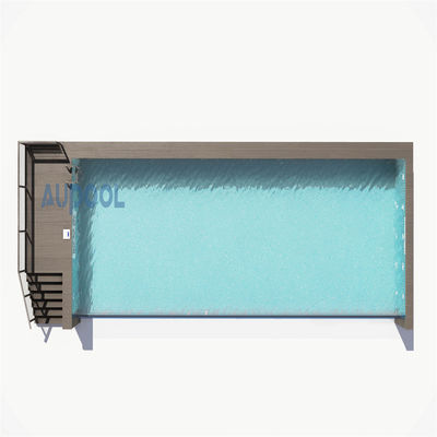 Proyecto de piscina prefabricada transparente y generador de cloro de sal