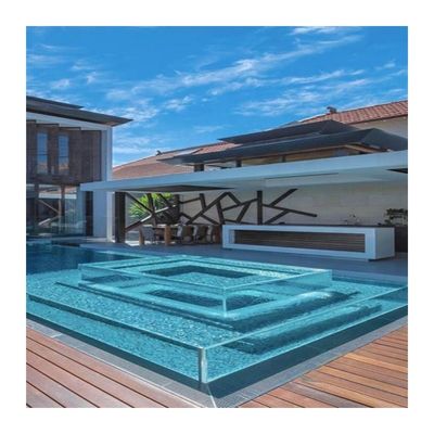 Paneles acrílicos de plexiglás para cercas de piscinas resistentes a la presión