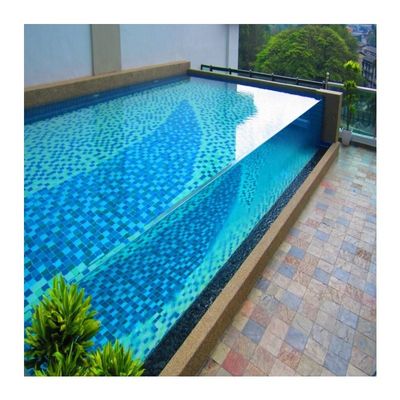 Paneles acrílicos de plexiglás para cercas de piscinas resistentes a la presión