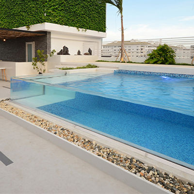 1.20g/cm3 Densidad y excelente resistencia a las intemperie­res AUPOOL Piscinas de vidrio para piscinas exteriores