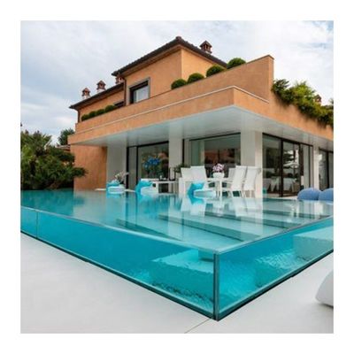 100% de materia prima pura de Lucita PMMA AUPOOL Vidrio de piscina con panel acrílico