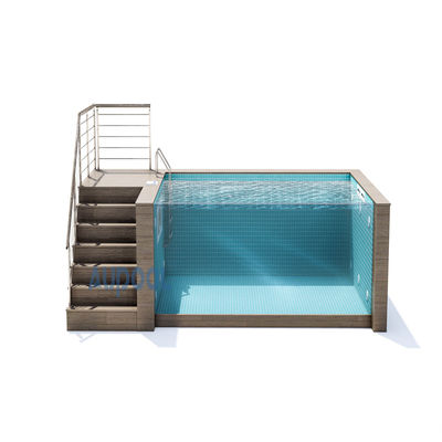 Piscina de acrílico transparente superior para hoteles gimnasios escuelas y sanatorios