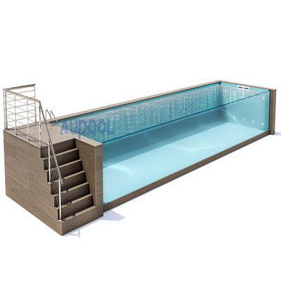 Piscina de acrílico transparente superior para hoteles gimnasios escuelas y sanatorios