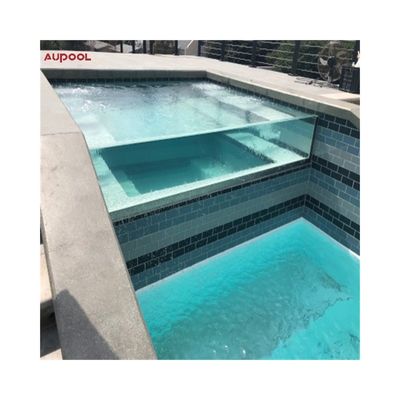 Piscina de plástico de alta transmisión de luz transparente para hoteles familiares