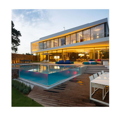Demandas del cliente Piscina exterior rectangular con fibra de carbono y fibra de vidrio