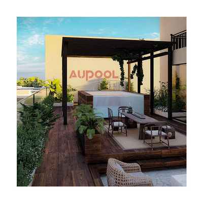 AUPOOL Serie 2000L Entrenador de contracorriente estándar con piscina transparente lateral larga