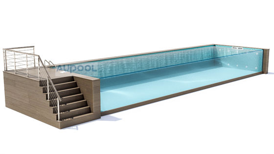 Inigualable Infinity Transparente Finish Piscina para Hoteles Escuelas Sanatorios y Gimnasios