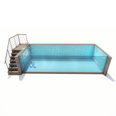 Paneles de piscina de vidrio acrílico de fibra de vidrio transparente para piscinas interiores y exteriores