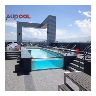 Pared de piscina acrílica de 100 mm de grosor con tecnología de polimerización termostática seca
