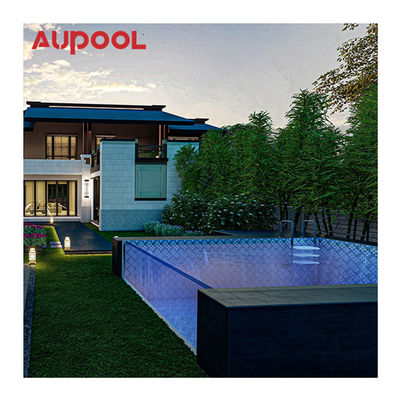 Pared de piscina acrílica de 100 mm de grosor con tecnología de polimerización termostática seca