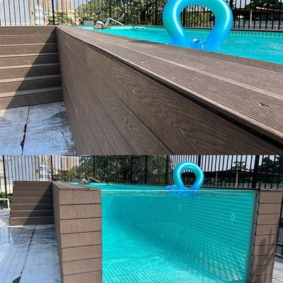 Dos bombas de agua de filtración completa piscina prefabricada para el espacio subterráneo