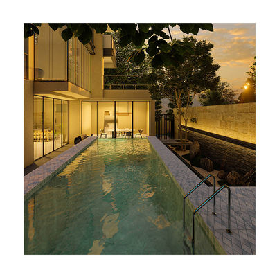 Agua limpia mente limpia prefab 20Ft 40Ft Contenedor de envío Piscina con corte