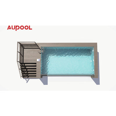 Agua limpia mente limpia prefab 20Ft 40Ft Contenedor de envío Piscina con corte