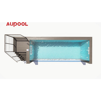 Agua limpia mente limpia prefab 20Ft 40Ft Contenedor de envío Piscina con corte