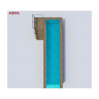 Hoja acrílica Aupool Cuadro Piscina con material de superficie de mármol con incrustación de jade