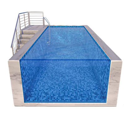 Piscina transparente hecha de material 100% puro para hoteles, escuelas y gimnasios