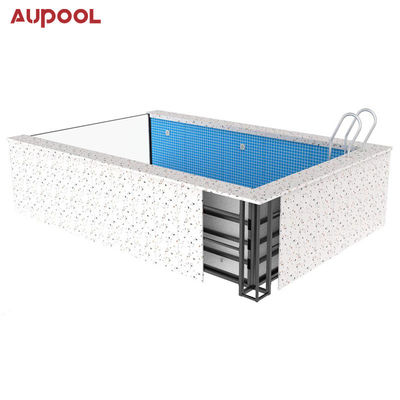 Piscina transparente hecha de material 100% puro para hoteles, escuelas y gimnasios