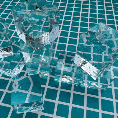 Piscinas de acrílico transparentes paneles de muestra transparentes para piscinas de villas al aire libre