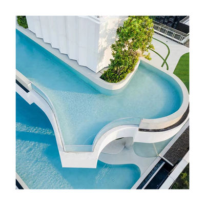 Piscina Aupool Panel PMMA transparente claro por encima del suelo Piscina al aire libre acrílica
