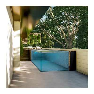 24m3 Capacidad de agua de la piscina Panel transparente de plástico acrílico para la ventana de la piscina