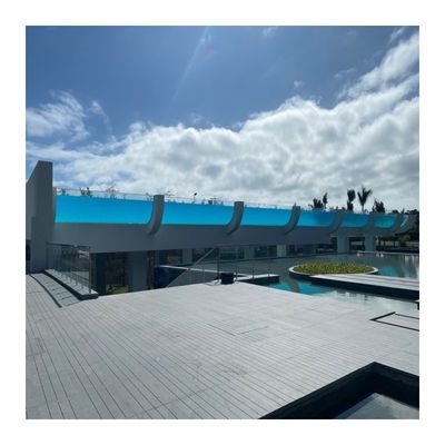 Fácil de instalar AUPOOL 50 mm de espesor transparente de acrílico de vidrio para la piscina de tamaño personalizado