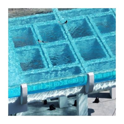 Demandas del cliente Jardín de la fiesta de agua piscina acrílica para la bomba de aire piscina infinita