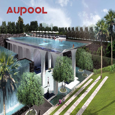 Tienda de piscina al aire libre con cúpula inflable de PVC de calidad comercial y cubierta transparente
