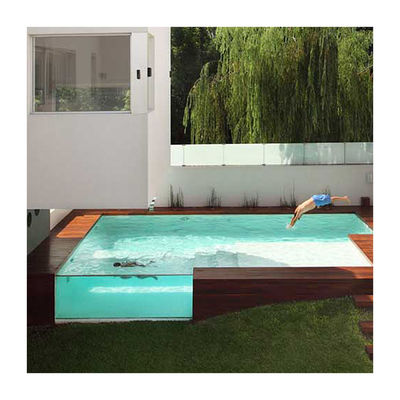 Fácil de instalar Anti-UV 30 años piscina de acrílico al aire libre clara para piscinas grandes