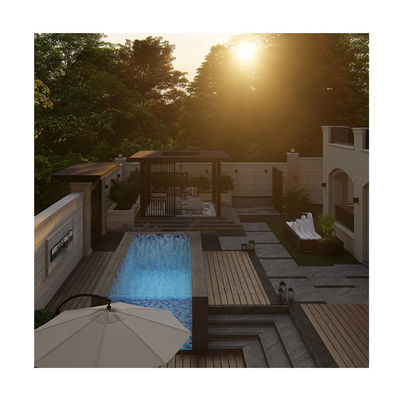 Alta transmisión de luz de diafanalidad 92,5% Piscina prefabricada de acrílico de lucita para patio trasero del hotel