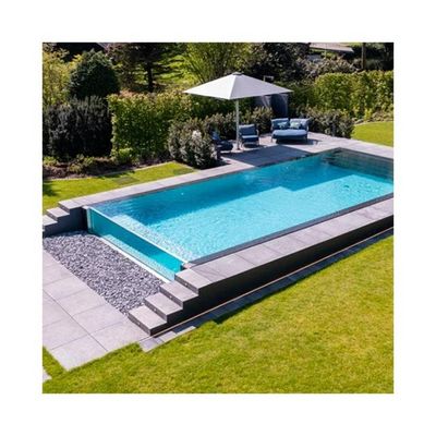 Alta transmisión de luz 95% de PMMA Materiales patio trasero Acrílico Piscinas superficiales